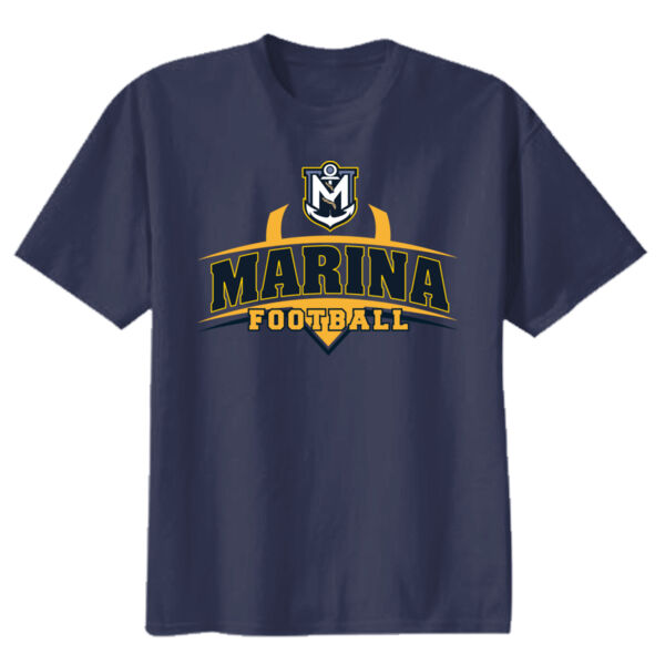 Marina Football - Navy Youth Heavy Cotton 100% Cotton T Shirt Thumbnail