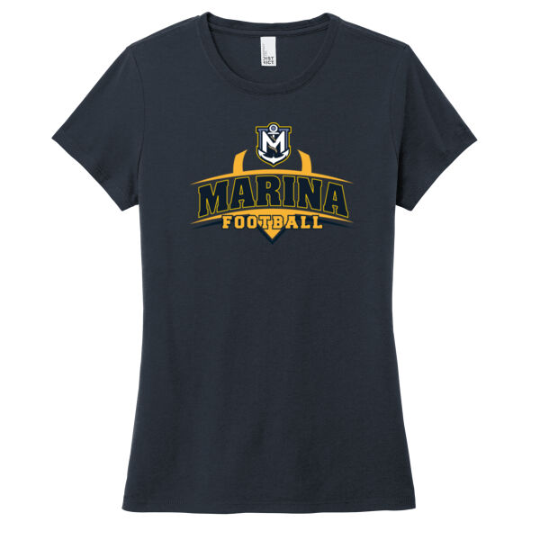 Marina Football - Navy Women's Perfect Tri Tee Thumbnail