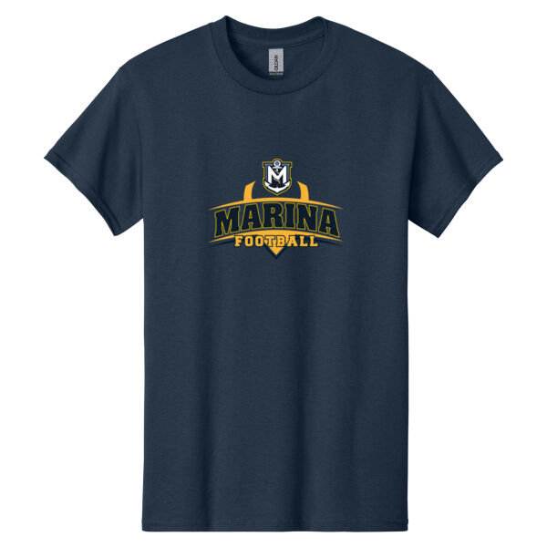 Marina Football - Navy Heavy Cotton 100% Cotton T Shirt Thumbnail