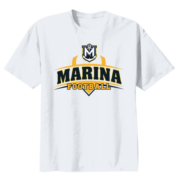 Marina Football - White Youth Heavy Cotton 100% Cotton T Shirt Thumbnail