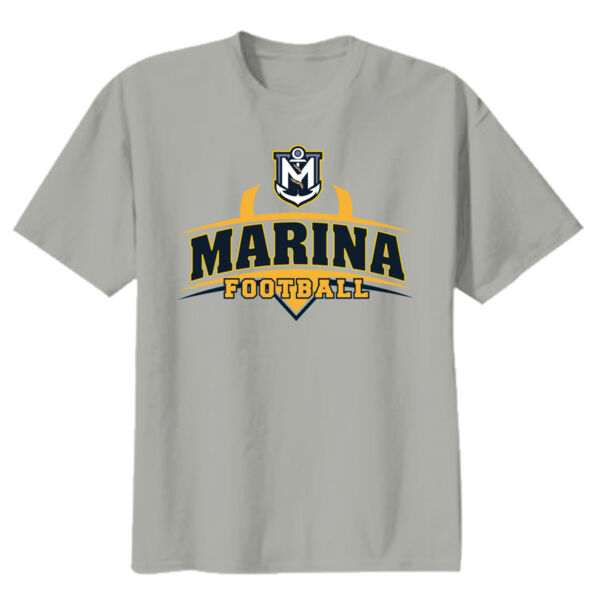Marina Football - Grey Youth Heavy Cotton 100% Cotton T Shirt Thumbnail