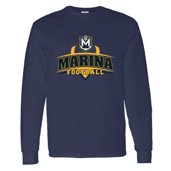 Marina Football - Heavy Cotton 100% Cotton Long Sleeve T Shirt Thumbnail